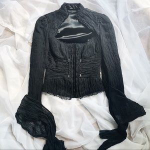 ✖️SOLD✖️ Elie Tahari // corset silk jacket